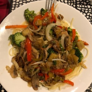 spaghettini primavera