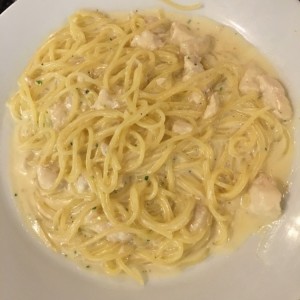 Spaguettini con pollo