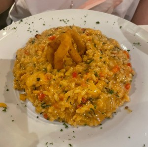 Risotto de langostinos