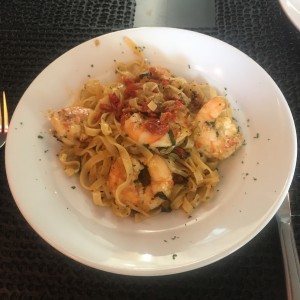 Fettucine con Langostinos