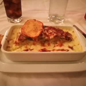 lasagna de pollo y espinaca