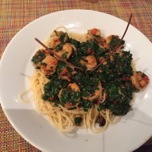 Pepperoncini con camarones