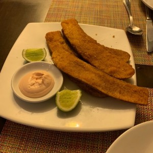 Berenjena Apanada en salsa especial