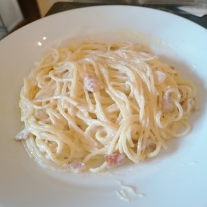 Spaguetti a la carbonara