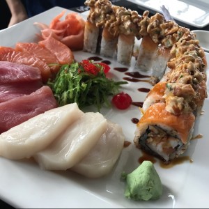 sashimi deluxe y tsugoi roll 