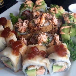 3 combinaciones de Sushi rolls