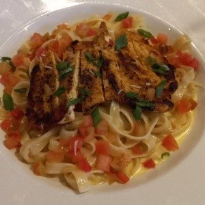 Blackened Chicken Alfredo Pasta