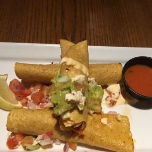 Chicken taquito stack