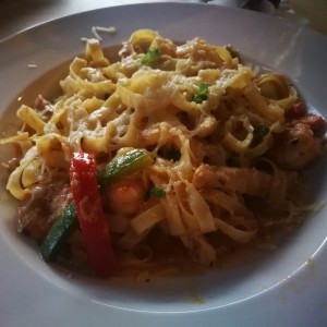 Pasta a la cajun 