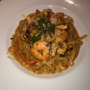 Cajun Shrimp and chicken pasta