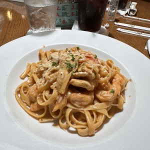 CAJUN SHRIMP & CHICKEN PASTA