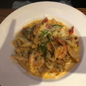 Cajun Shirmps and Chicken Pasta