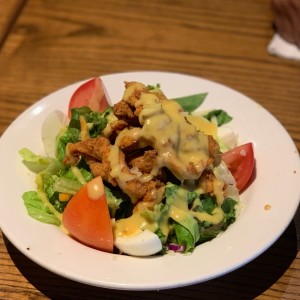 Cajun Fried chicken salad