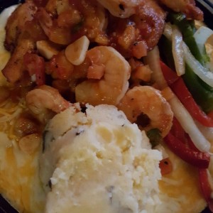 Sizzling chicken and shrimp