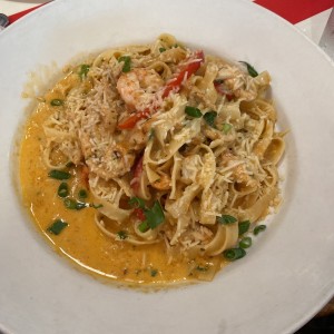 Cajun shrimp & chicken pasta