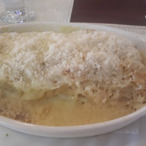 lasagna de pollo gratinada 