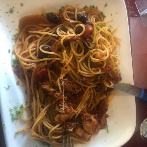 spaguetti con pulpo