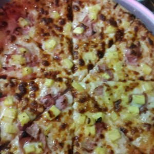 pizza  hawaiana