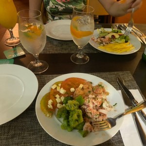 ceviche de camarones 