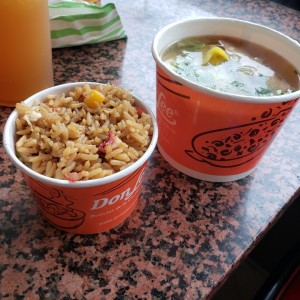 arroz y sopa