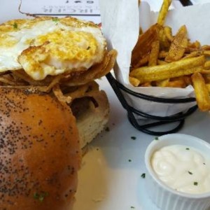 Araxi Burger with Egg