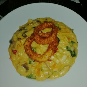 Risotto de calamares con verduras