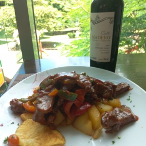 Filete de res salteado