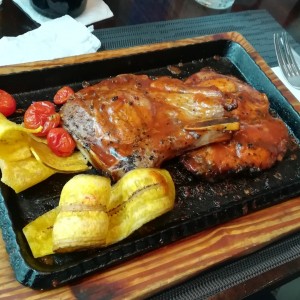 chuletas en salsa bbq