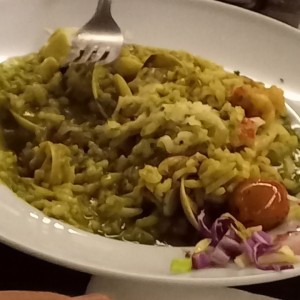 Risotto Frutti Di Mare en Salsa Verde