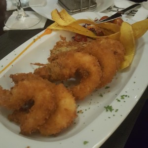 langostinos apanados con salsa de maracuya ??