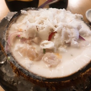 Ceviche en leche de coco