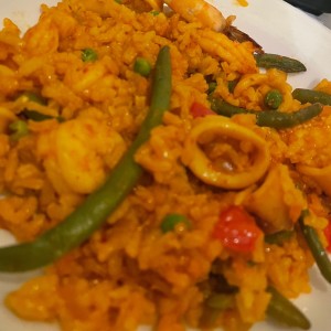 Paella de mariscos 