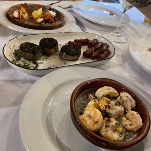 Camarones, pulpo, morzilla