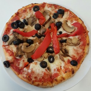 pizza de vegetales