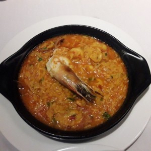 arroz caldoso de mariscos