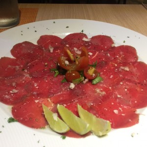 Entradas - Carpaccio de lomito