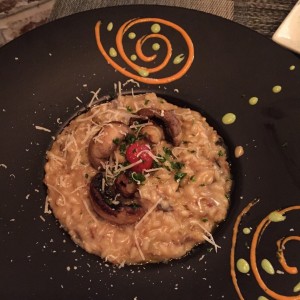 risotto de hongos