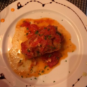 Filete de Corvina a la Livornesa