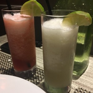 limonada de coco y fresa