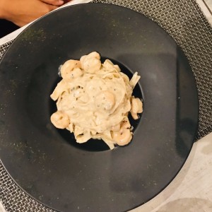 Pasta con Camarones