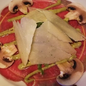 carpaccio de res