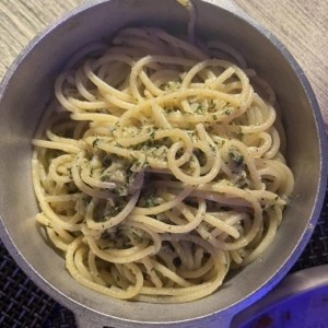 Espagueti al olivo