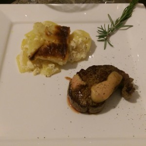 Filete de res y foie gras