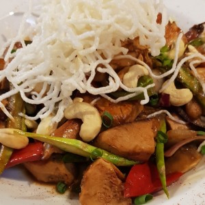 stir fry de pollo con vegetales