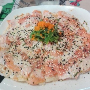 Pizza de Salmon