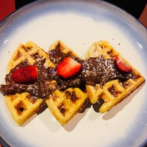 waffle con nutella