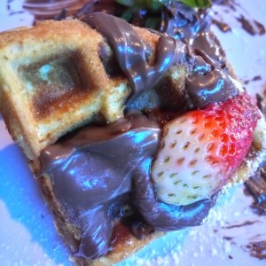 Waffle con Nutella