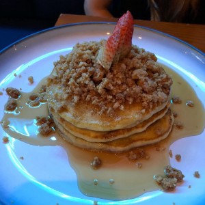 Pancakes crumble de manzana