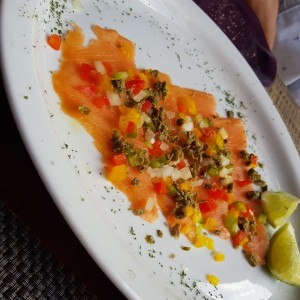 carpaccio de salmon