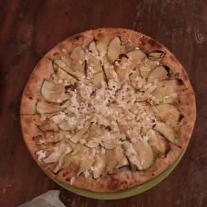 pizza de manzana verde